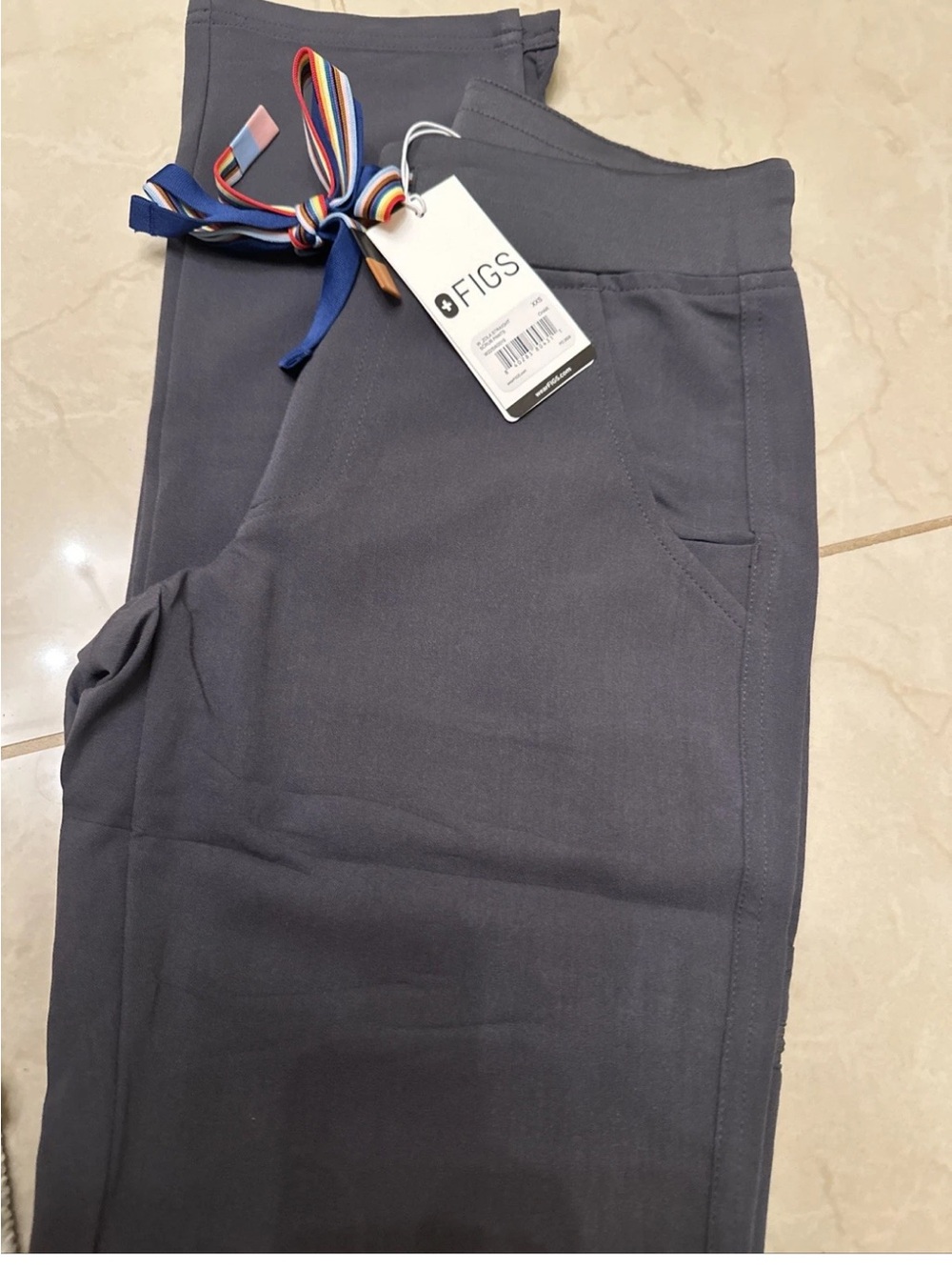 Women’s FIGS NWT Zola Straight Scrub Pants Charcoal XXS
